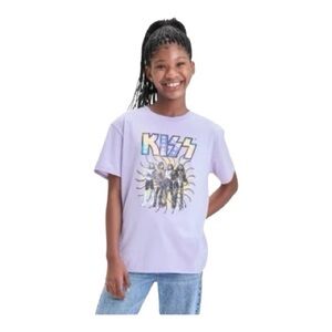 Kiss Girls Size XL T-Shirt in Light Purple